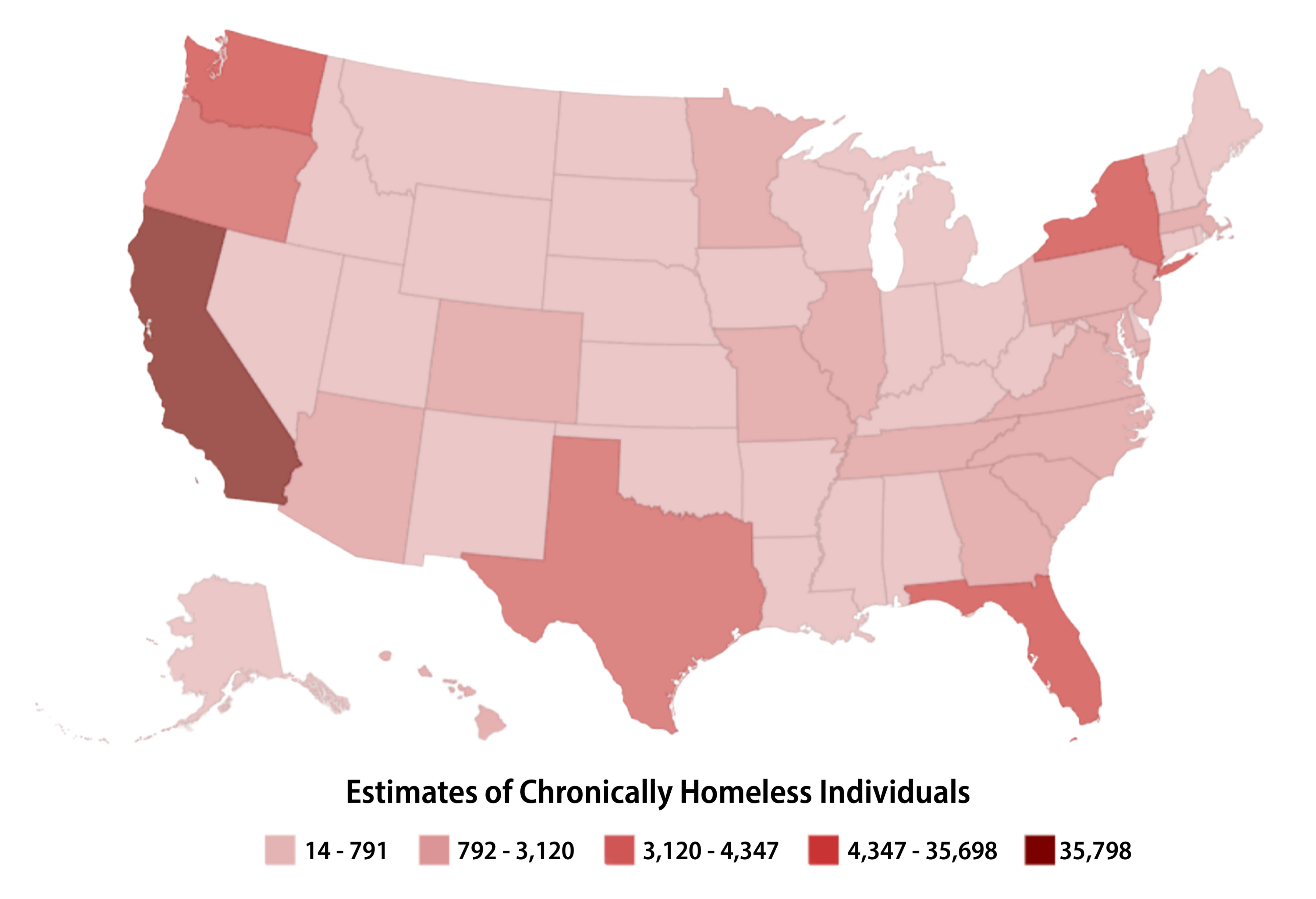 Estimates of Chronically Homeless US Census Bureau 2025